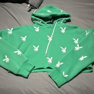 Playboy Missguided Crop Hoodie